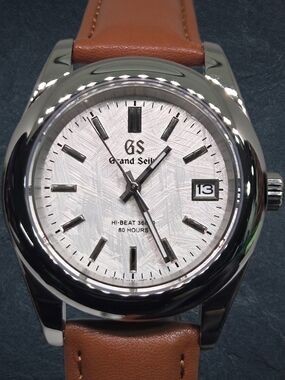 Custom 39mm Automatic Grand Seiko Mod Watch NH35 White Snowflake Dial